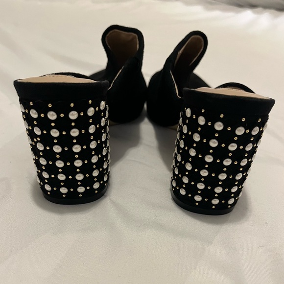 KARL LAGERFELD BLACK SUEDE MULES - GREAT CONDITION - Picture 3 of 9